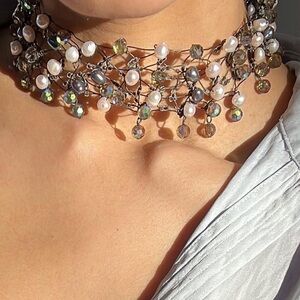 Fresh water pearls choker